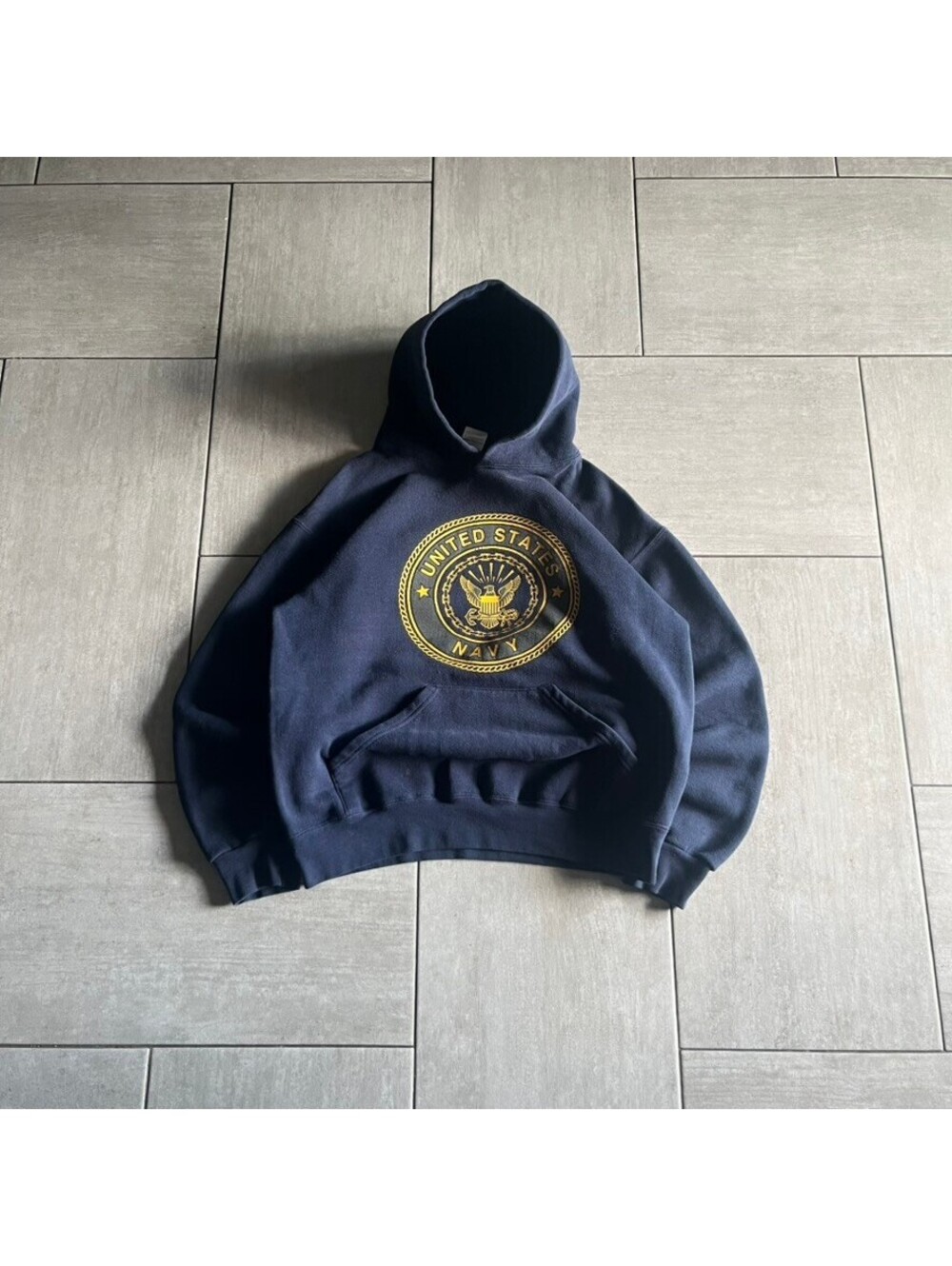 U.S. Navy Originals Navy Blue Hoodie Medium Military Style Sweatshirt